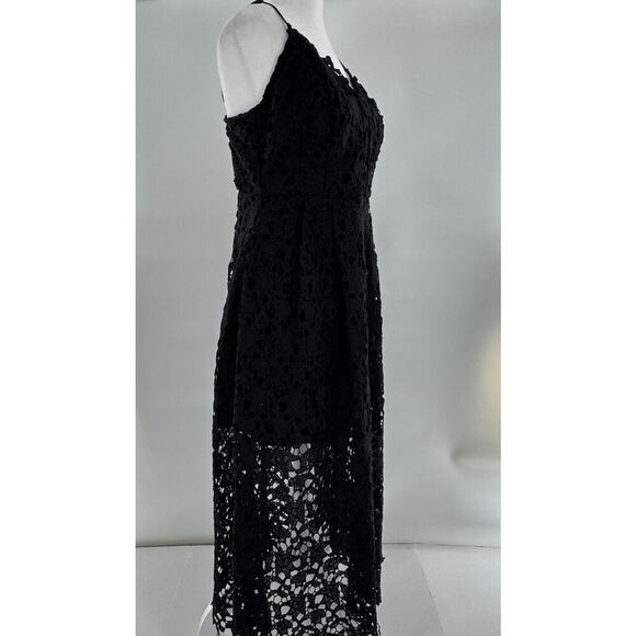 ASTR The Label Midi Dress Size XL Lace Cocktail Wedding Guest Fairy Whimsy Black - Picture 7 of 16